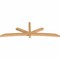 Ekena Millwork Alberta Smooth Timber Gable Bracket, Western Red Cedar, 96"W x 32"H x 3 1/2"D x 3 1/2"F, 8/12 Pitch GBW096X32X0404ALB00SWR - alternate 5
